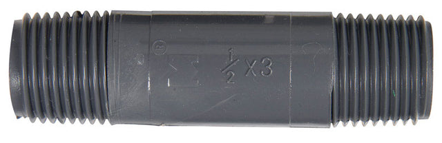 NIPPLE SCH80 PVC 1/2"X3"