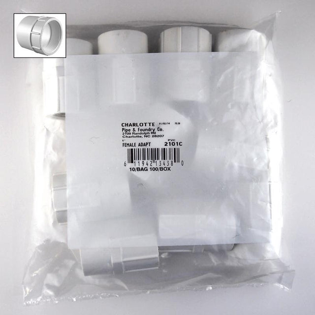 ADAPTR 1"FPT SCH40 10PK