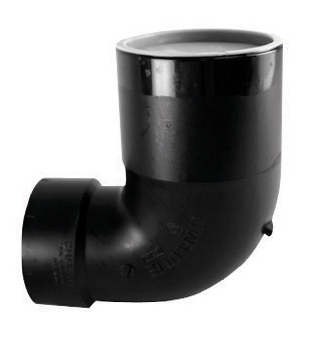 ELBOW+CAP90ABS4X3"HXSPIG