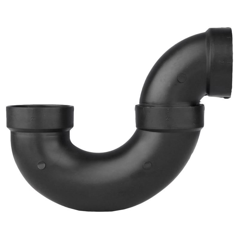 Charlotte Pipe 2 in. Hub X 2 in. D Hub ABS P-Trap