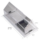 Deflect-O Jordan 4.5 in. H X 8.75 in. W 1-Way Silver Plastic Air Deflector