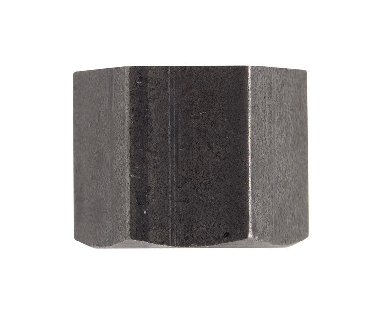 CAP HEX 1/4" BLACK