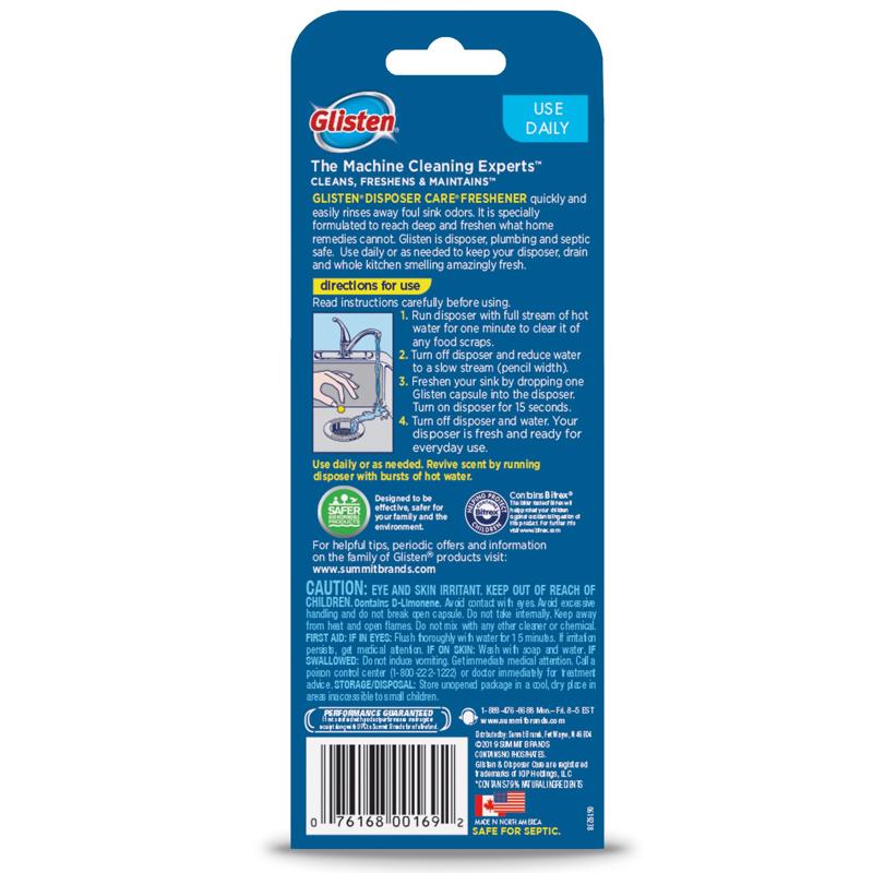 Glisten Tablet Garbage Disposal Freshener 10 pk