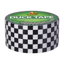 Duck 1.88 in. W X 10 yd L Black/White Checker Duct Tape