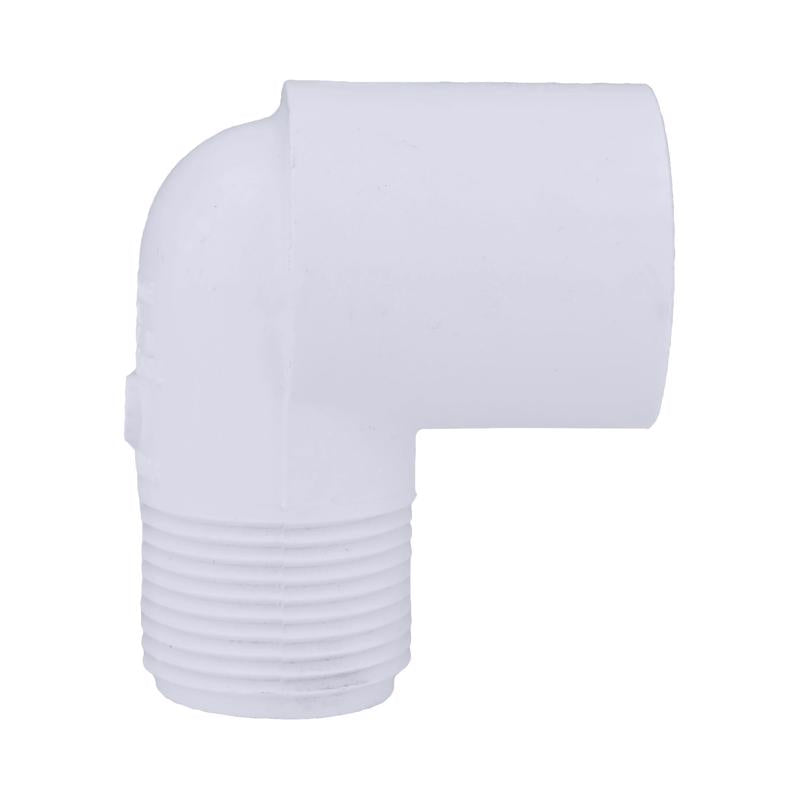 Charlotte Pipe Schedule 40 3/4 in. Slip X 3/4 in. D MPT PVC Street Elbow 1 pk