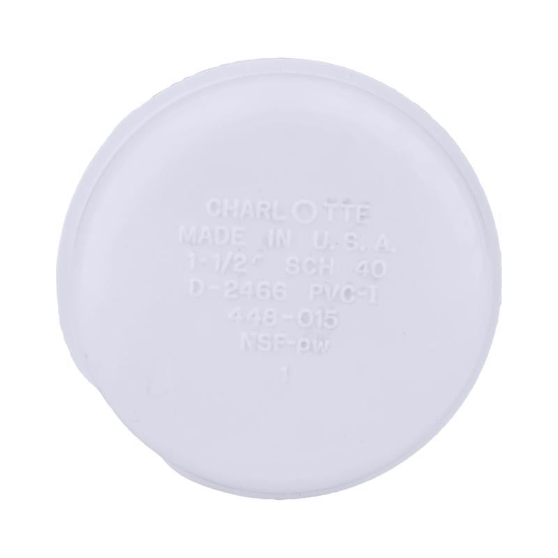 Charlotte Pipe Schedule 40 1 in. FPT X 1 in. D FPT PVC Cap 1 pk