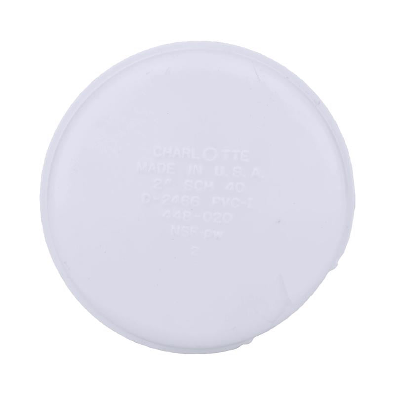 Charlotte Pipe Schedule 40 2 in. FPT X 2 in. D FPT PVC Cap 1 pk