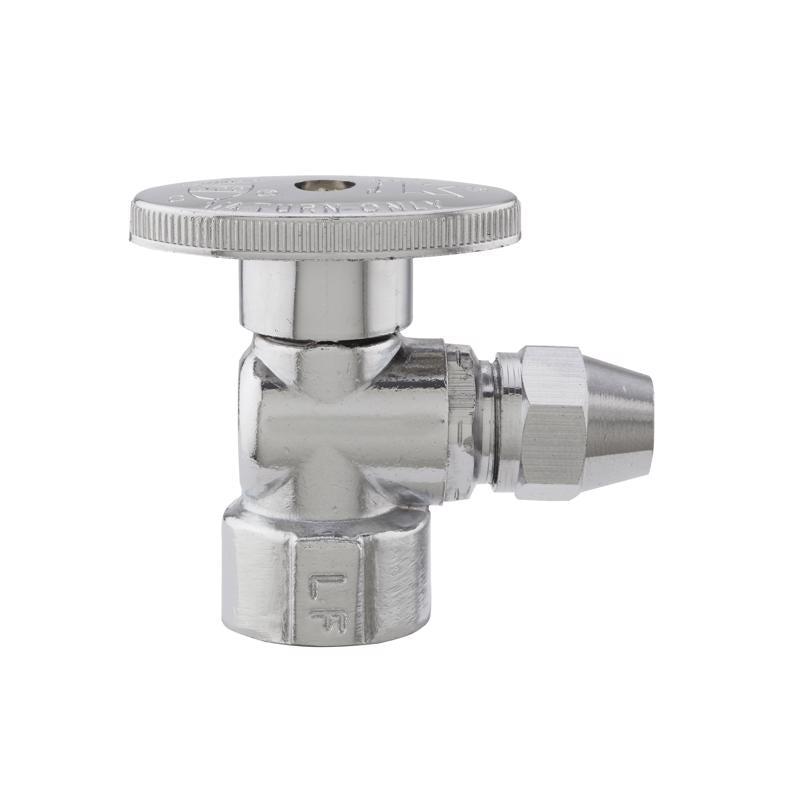 Keeney 1/2 in. FIP in. X 3/8 in. Flare Brass Shut-Off Valve