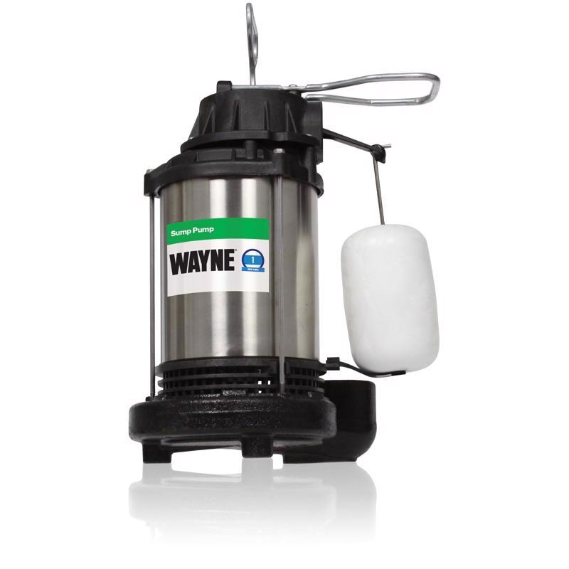 Wayne 1 HP 6100 gph Stainless Steel Vertical Float Switch AC Sump Pump