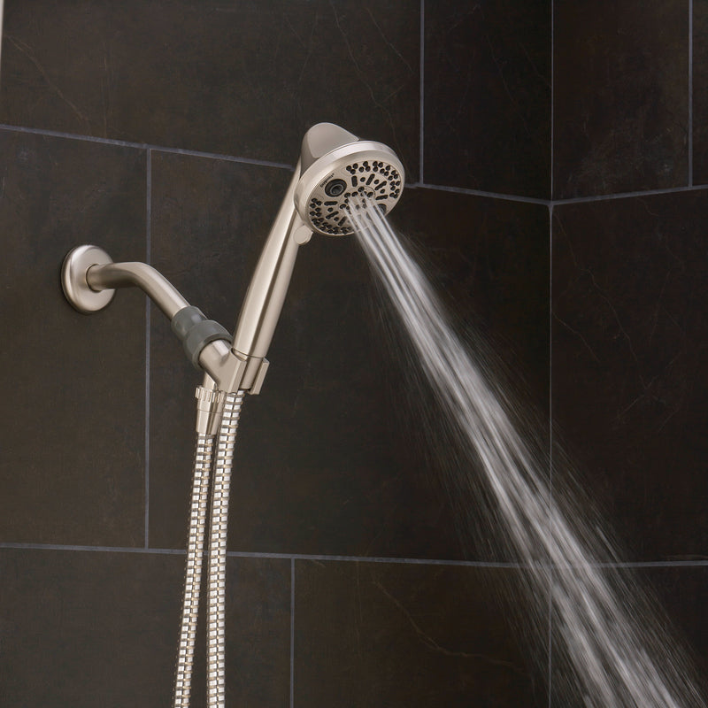 Oxygenics Brushed Nickel ABS 3 settings Handheld Showerhead 1.75 gpm