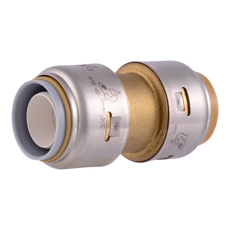 SharkBite 3/4 in. Push X 3/4 in. D Push Brass Coupling