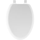 Mayfair by Bemis Cameron Elongated White Enameled Wood Toilet Seat