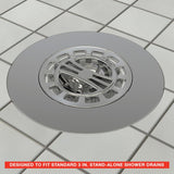 Danco 4-1/4 in. Chrome Drain Grate and Cover