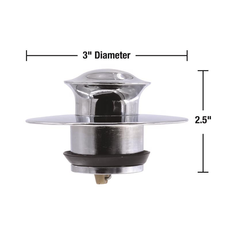 Danco 3 in. Polished Metal Drain Stopper