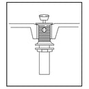 Ace 1-1/4 in. D Chrome Plastic Lavatory Sink Drain