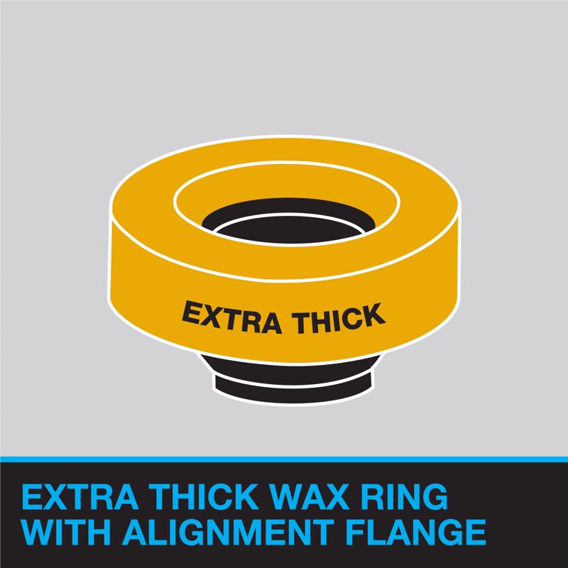 Harvey's Toilet Bowl Gasket with Wax & Flange Polyethylene