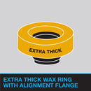 Harvey's Toilet Bowl Gasket with Wax & Flange Polyethylene