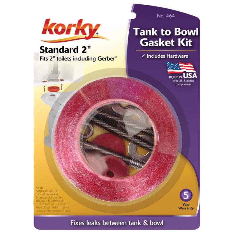 Korky 2 inch Hardware Kit and Tank to Bowl Gasket