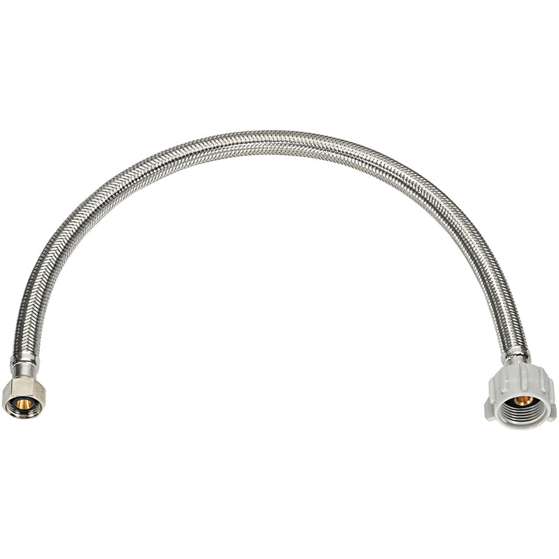 Ace 3/8 in. Flare X 7/8 in. D Ballcock 16 in. Braided Stainless Steel Toilet Supply Line