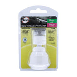 Danco Dual Thread 15/16 in.- 27M x 55/64 in.-27F White Swivel Sprayrator