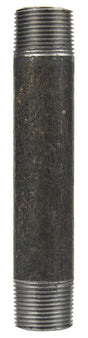 NIPPLE BLACK 3/8"X6"