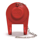 TOILET FLAPPER UNIV RED