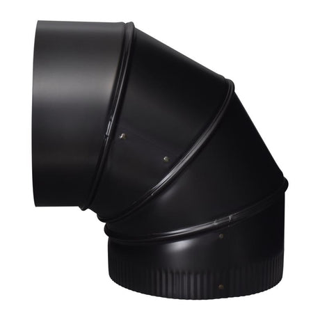 ELBOW ADJ 24GA BLK8"