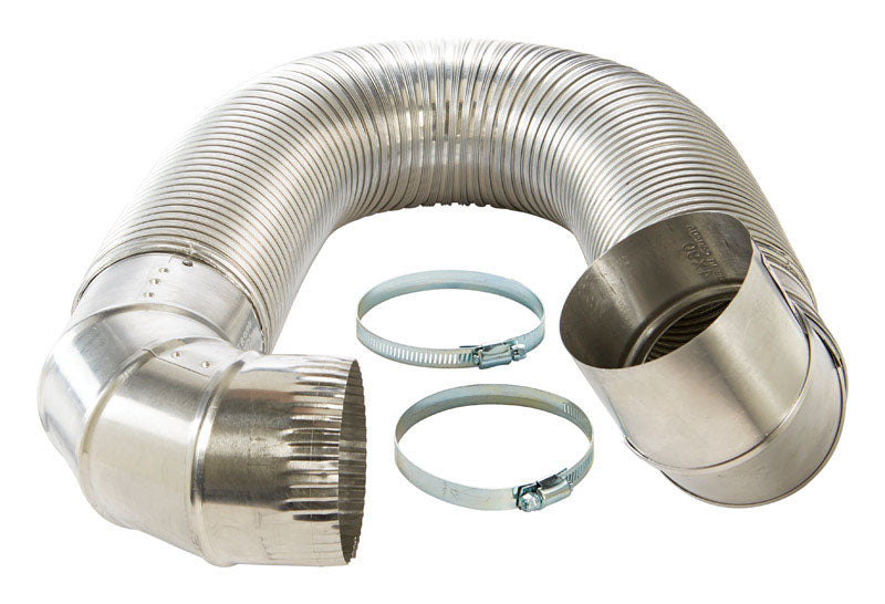 Ace 96 in. L X 4 in. D Silver Aluminum Dryer Vent Kit