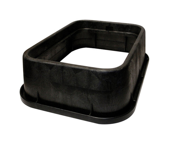 Valve Box Riser Pvc NDS 13 in. W X 6 in. H Rectangular Riser for Valve Box Black – Factory ...