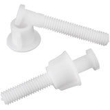 Ace Toilet Seat Hinge Bolts White Plastic For Universal