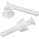 Ace Toilet Seat Hinge Bolts White Plastic For Universal