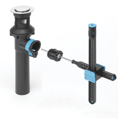 OakBrook Brushed Nickel Single-Handle Bathroom Sink Faucet 4 in.