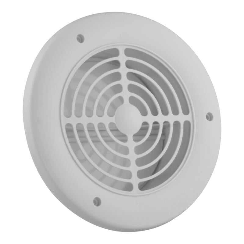 Imperial 4 in. W X 4 in. L White Plastic Exhaust Vent