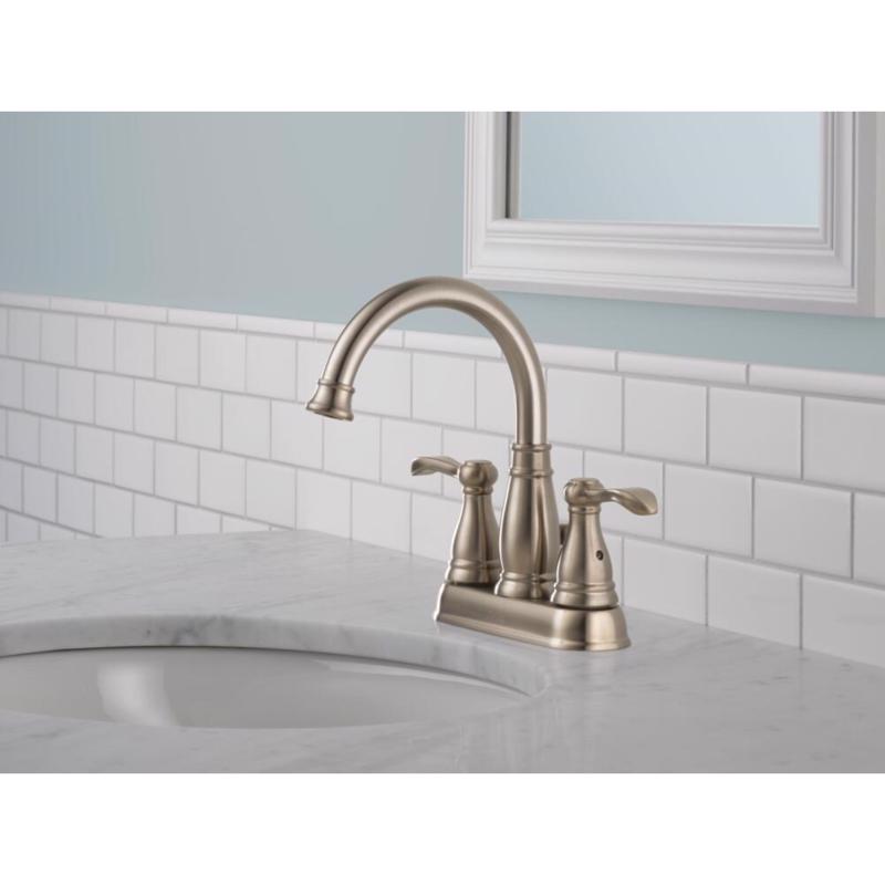 Delta Brushed Nickel Bathroom Faucet 4 in.