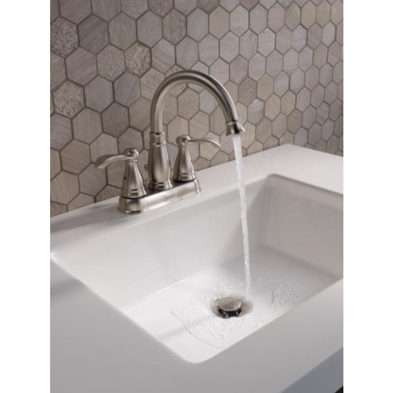 Delta Brushed Nickel Bathroom Faucet 4 in.