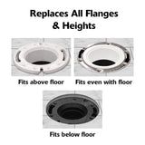 Korky Wax Free Toilet Seal Rubber and Foam For Universal