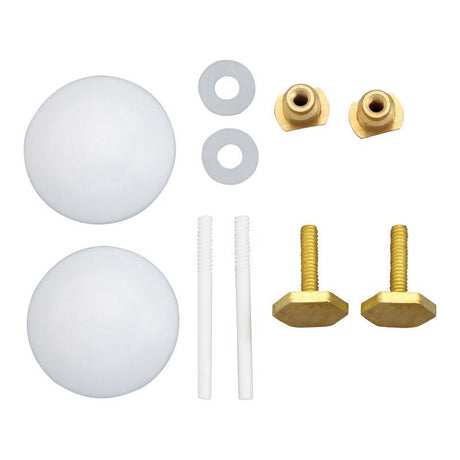 Ace Toilet Bolts Set White Plastic