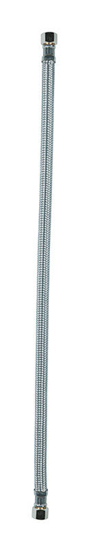 Ace 3/8 in. Compression X 7/8 in. D Ballcock 20 in. Braided Stainless Steel Toilet Supply Line