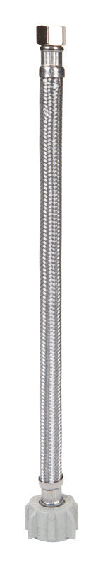 Ace 3/8 in. Compression X 7/8 in. D Ballcock 12 in. Braided Stainless Steel Toilet Supply Line