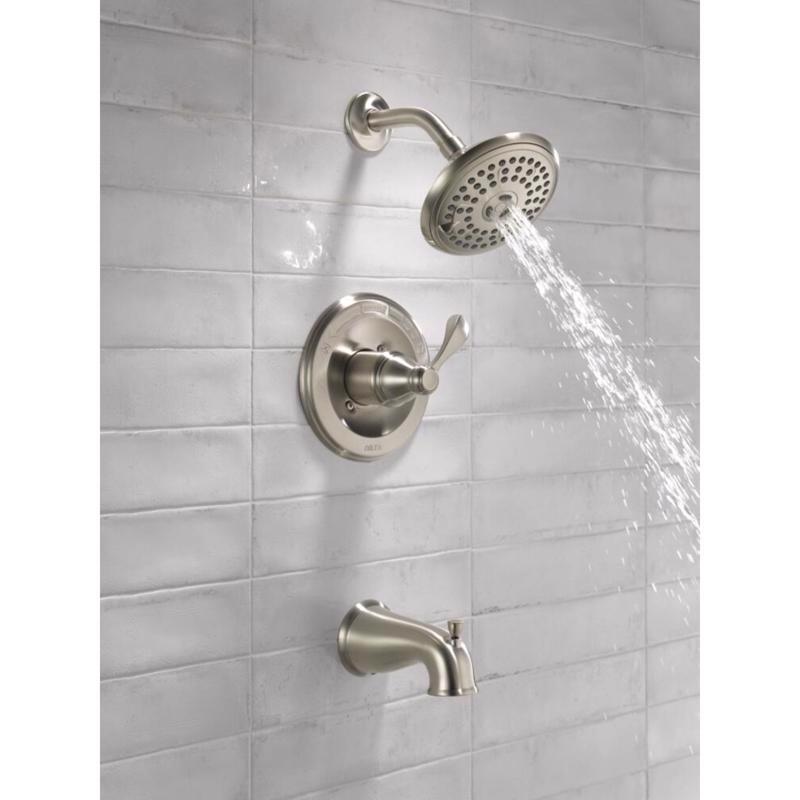 Delta Monitor 1-Handle Brushed Nickel Tub and Shower Faucet