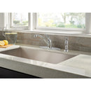 Delta One Handle Chrome Kitchen Faucet Side Sprayer Included