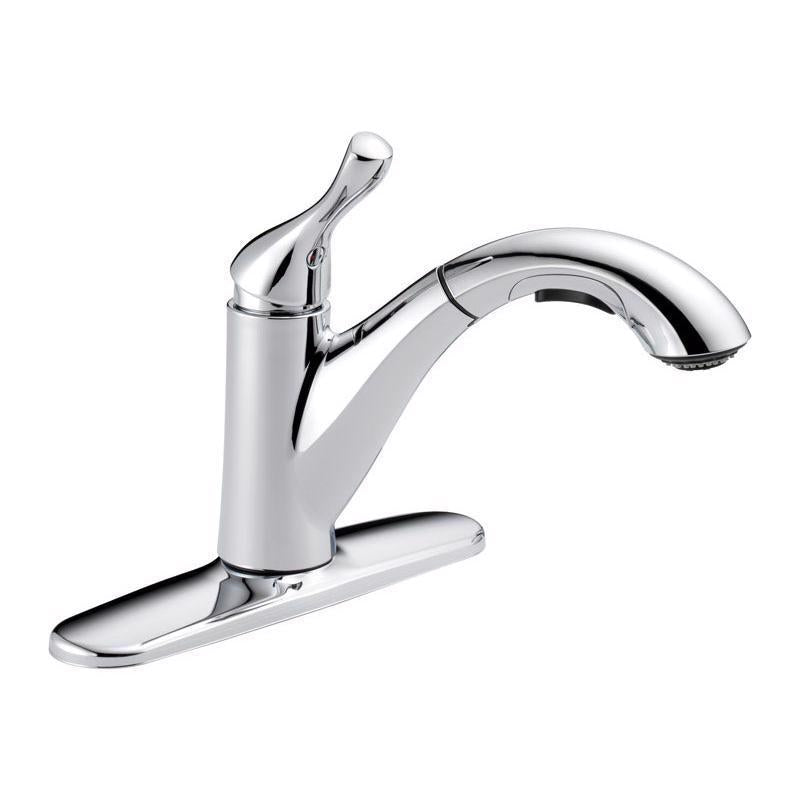 Delta Grant One Handle Chrome Pull-Out Kitchen Faucet