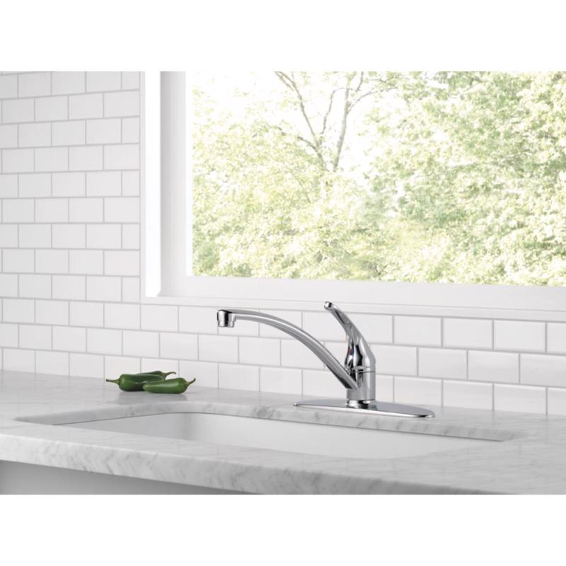 Delta Foundations One Handle Chrome Kitchen Faucet