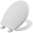 TOILET SEAT RND PLST WH