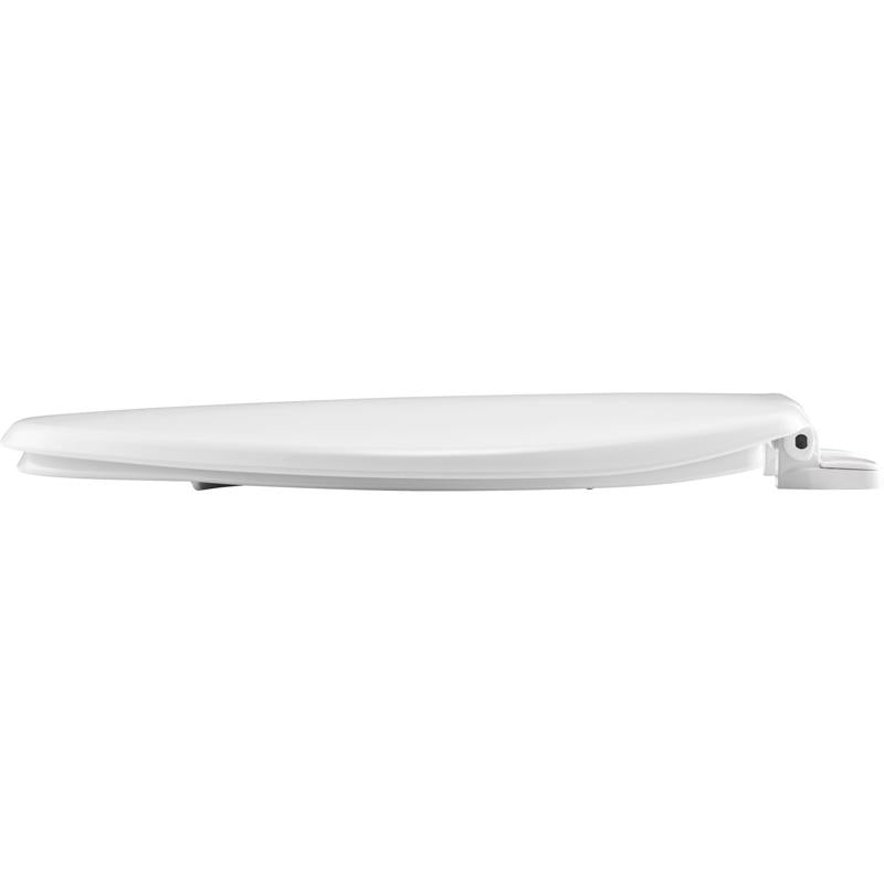 Mayfair by Bemis Caswell Slow Close Elongated White Plastic Toilet Seat