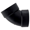 Charlotte Pipe 4 in. Hub X 4 in. D Hub ABS 60 Degree Elbow