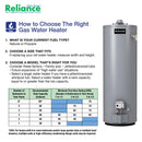 Reliance 40 gal 35,500 BTU Propane Water Heater
