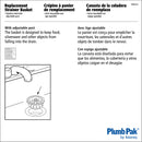 Plumb Pak 3-1/2 in. D Chrome Stainless Steel Replacement Strainer Basket Silver