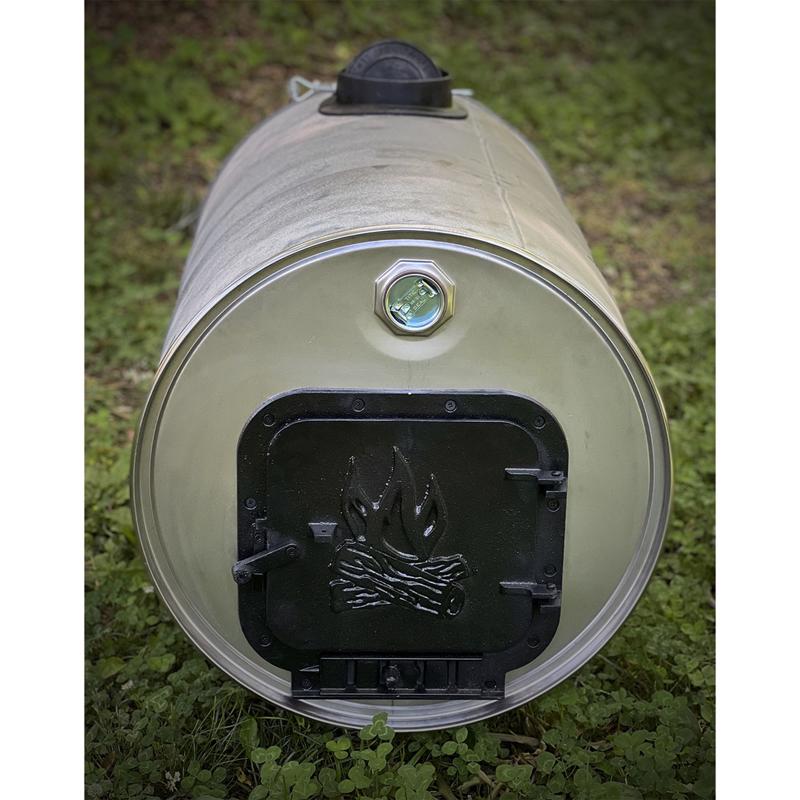 US Stove Iron Elegant Barrel Stove Kit