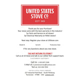 US Stove Cast Iron Flat Barrel Stove Kit